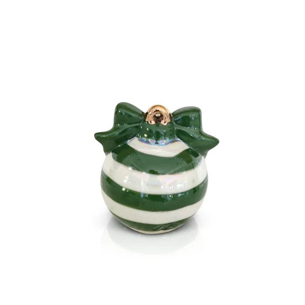 Nora Fleming "Deck the Halls" Green Ornament Mini - Juli's Wearable Art