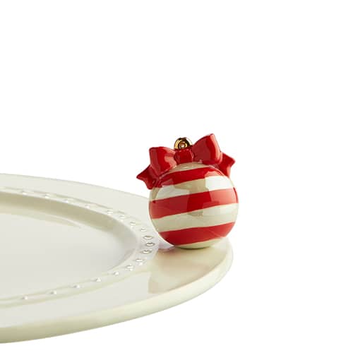 Nora Fleming "Deck The Halls" Red Ornament Mini