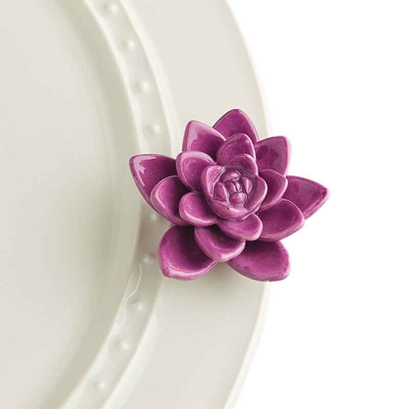 Nora Fleming "Get Growing" Purple Flower Mini