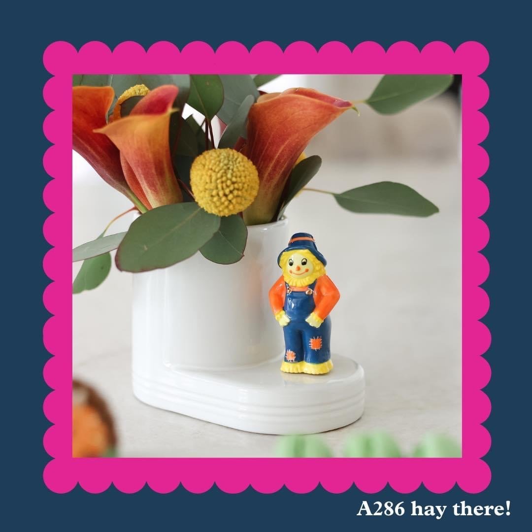 Nora Fleming "Hay There!" Scarecrow Mini - Juli's Wearable Art