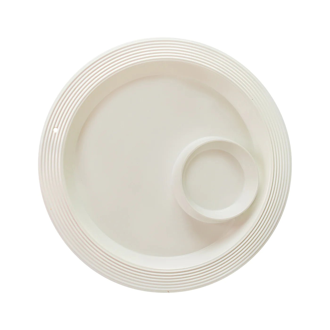Nora Fleming Melamine Chip & Dip Dish Pinstripes