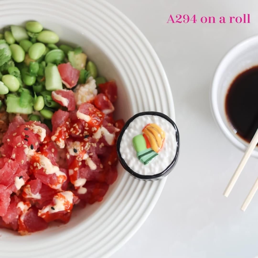 Nora Fleming "On a Roll" Sushi Mini - Juli's Wearable Art