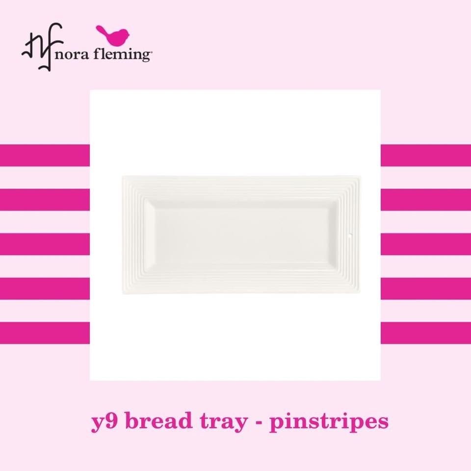 Nora Fleming Pinstripes Bread Tray - Juli's Wearable Art