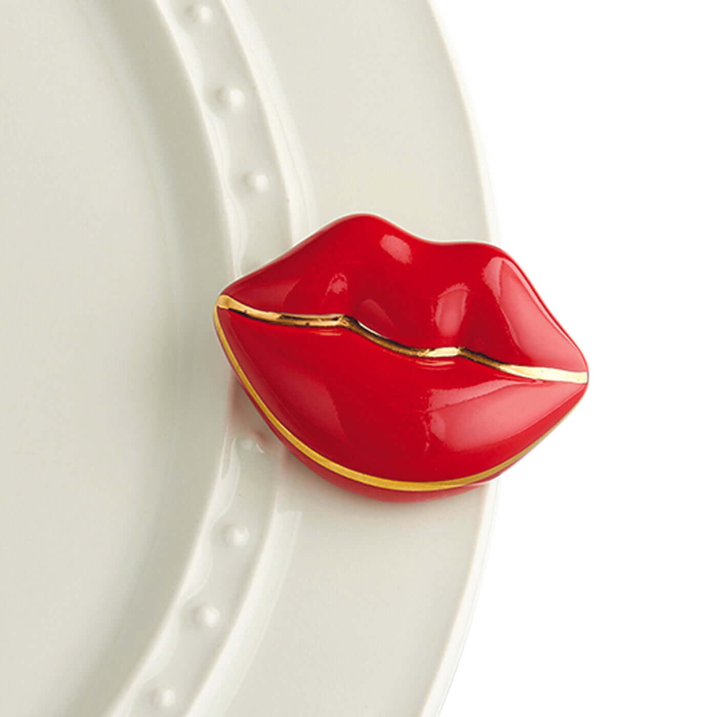 Nora Fleming "Smooches" Lips Mini