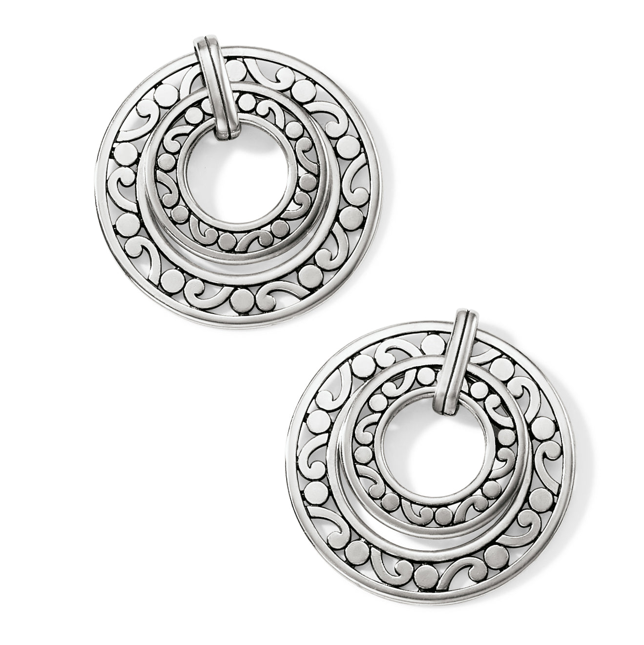 Brighton Contempo Open Ring Duo Post Drop Earrings