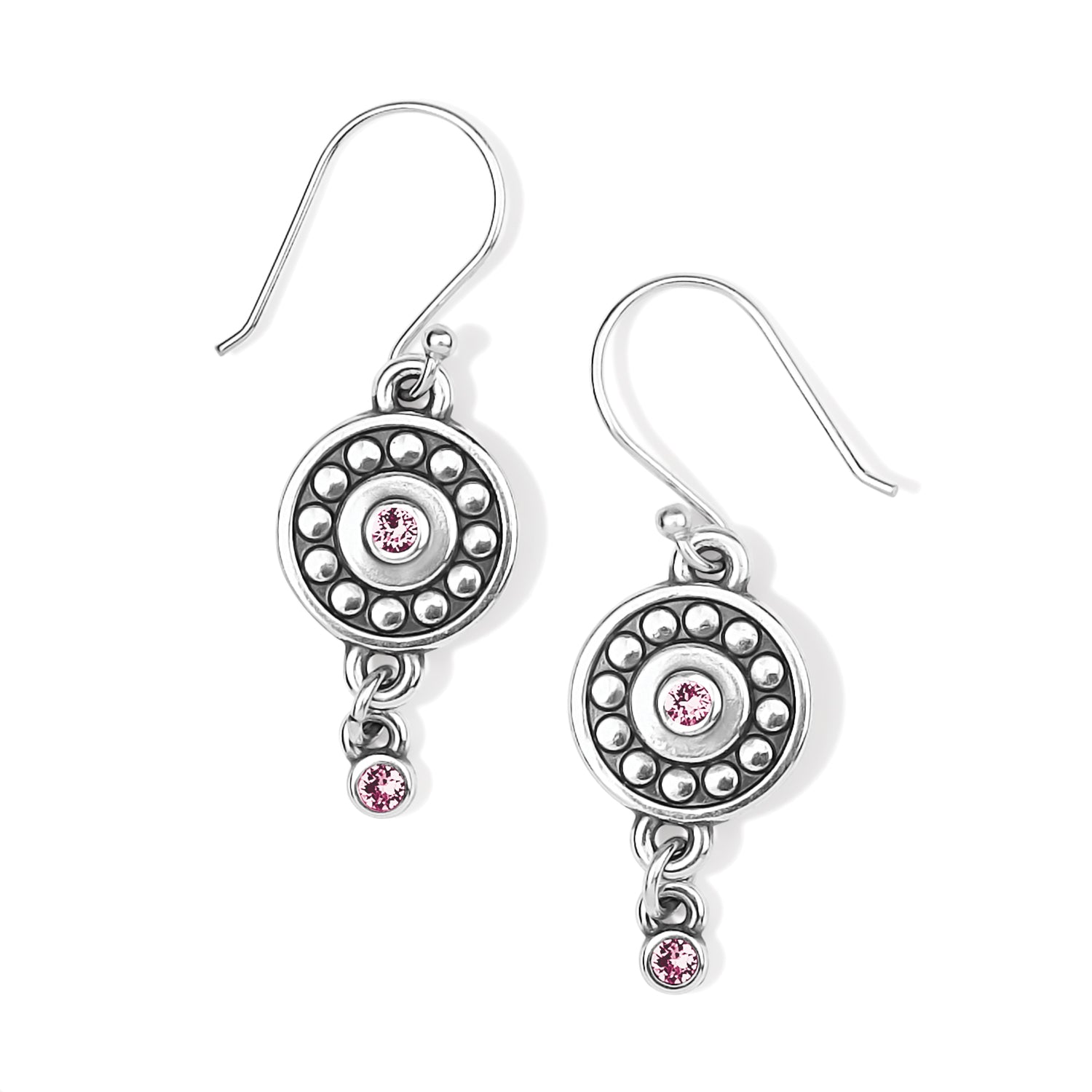 Brighton Pebble Dot Medali Reversible French Wire Earrings-Birthstones