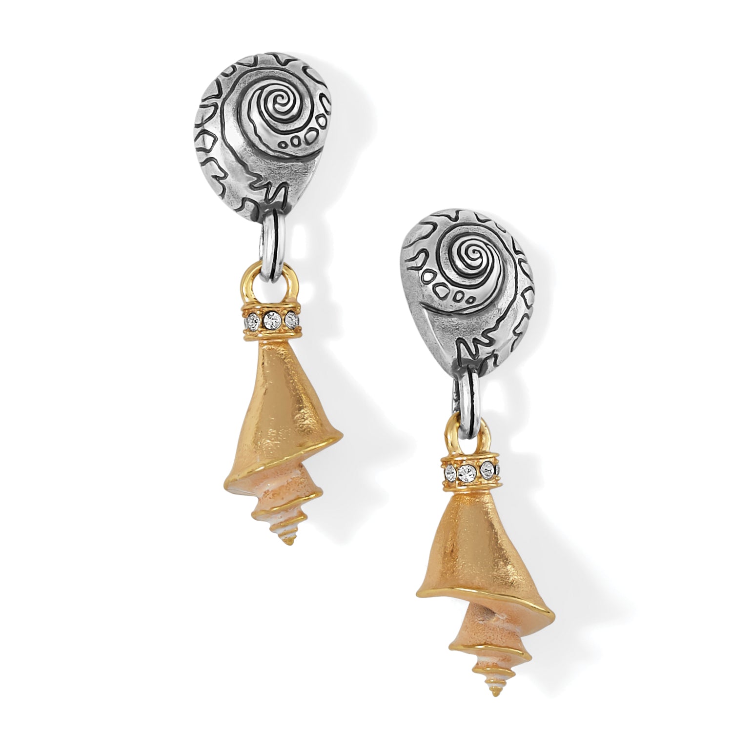 Brighton Shells Duo Post Drop Earrings