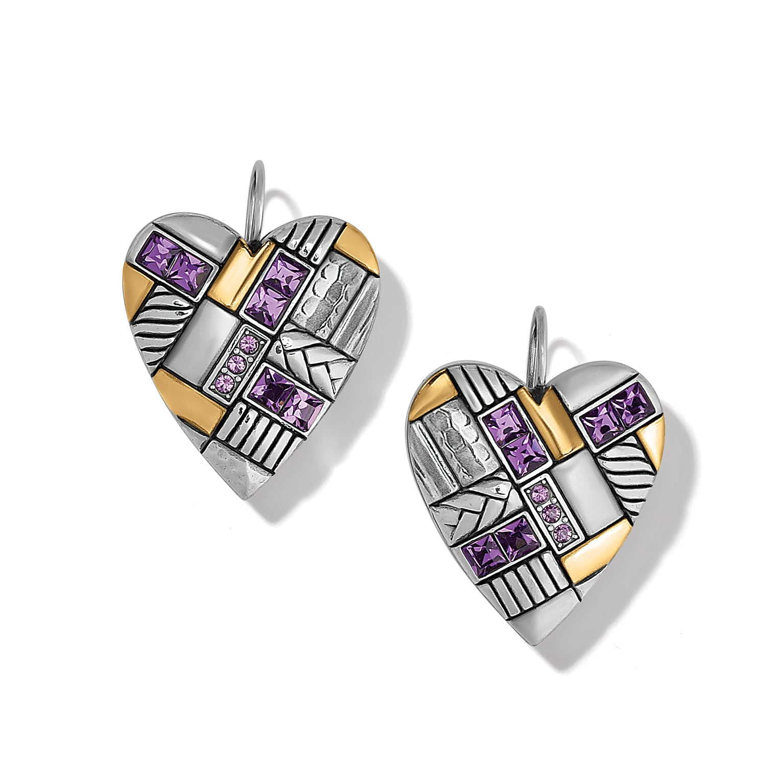 Brighton Tapestry Royal Heart French Wire Earrings