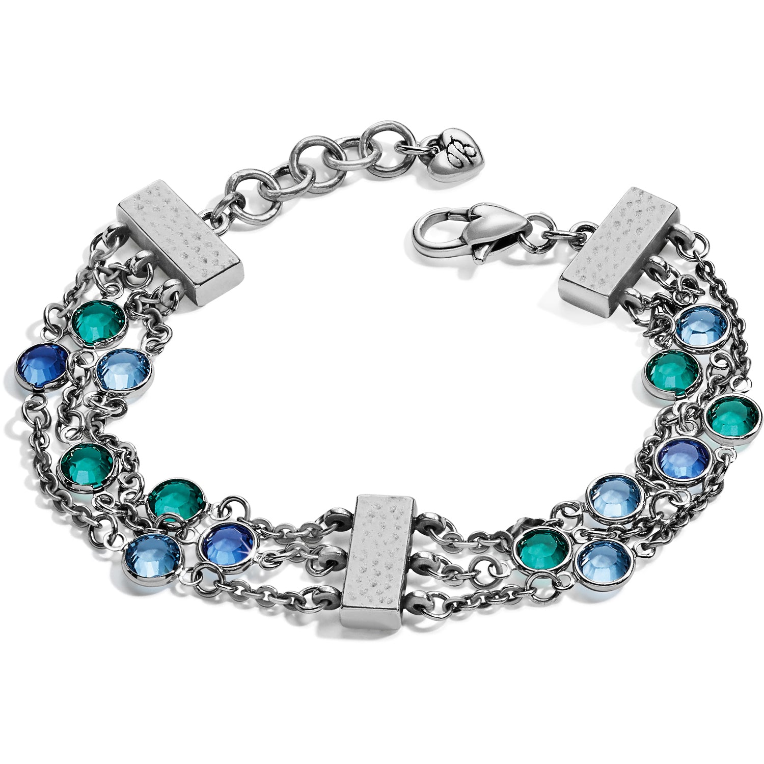 Elora Gems Tri Strand Bracelet