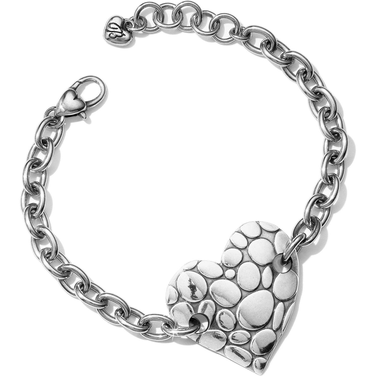 Pebble Heart Chain Bracelet