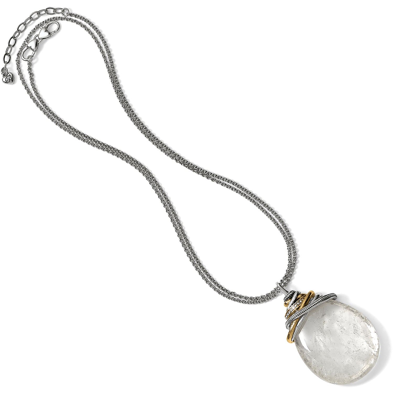 Neptune's Rings Crystal Cabochon Convertible Necklace