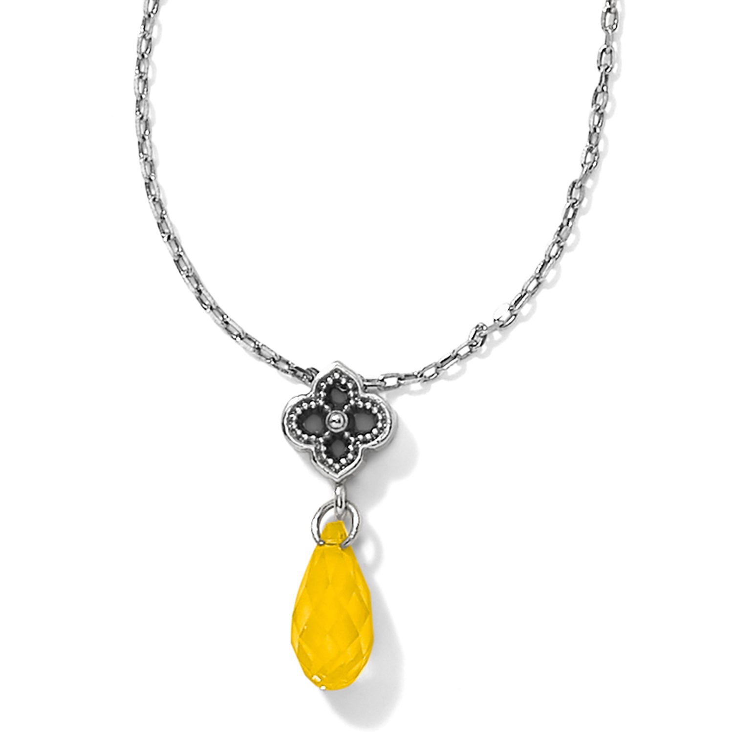 Brighton Yellow Crystal Toledo Alto Briolette Necklace