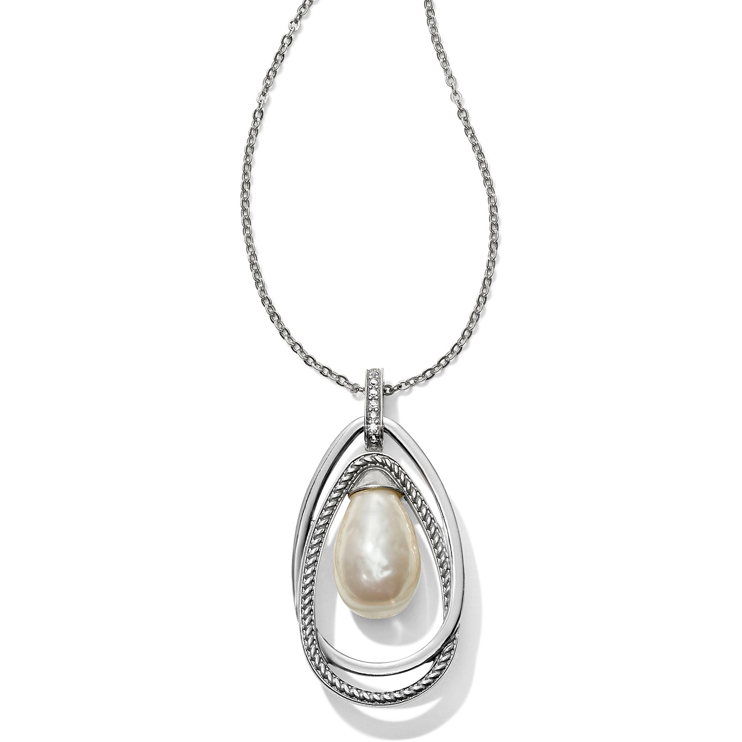 Neptune's Rings Pearl Pendant Necklace