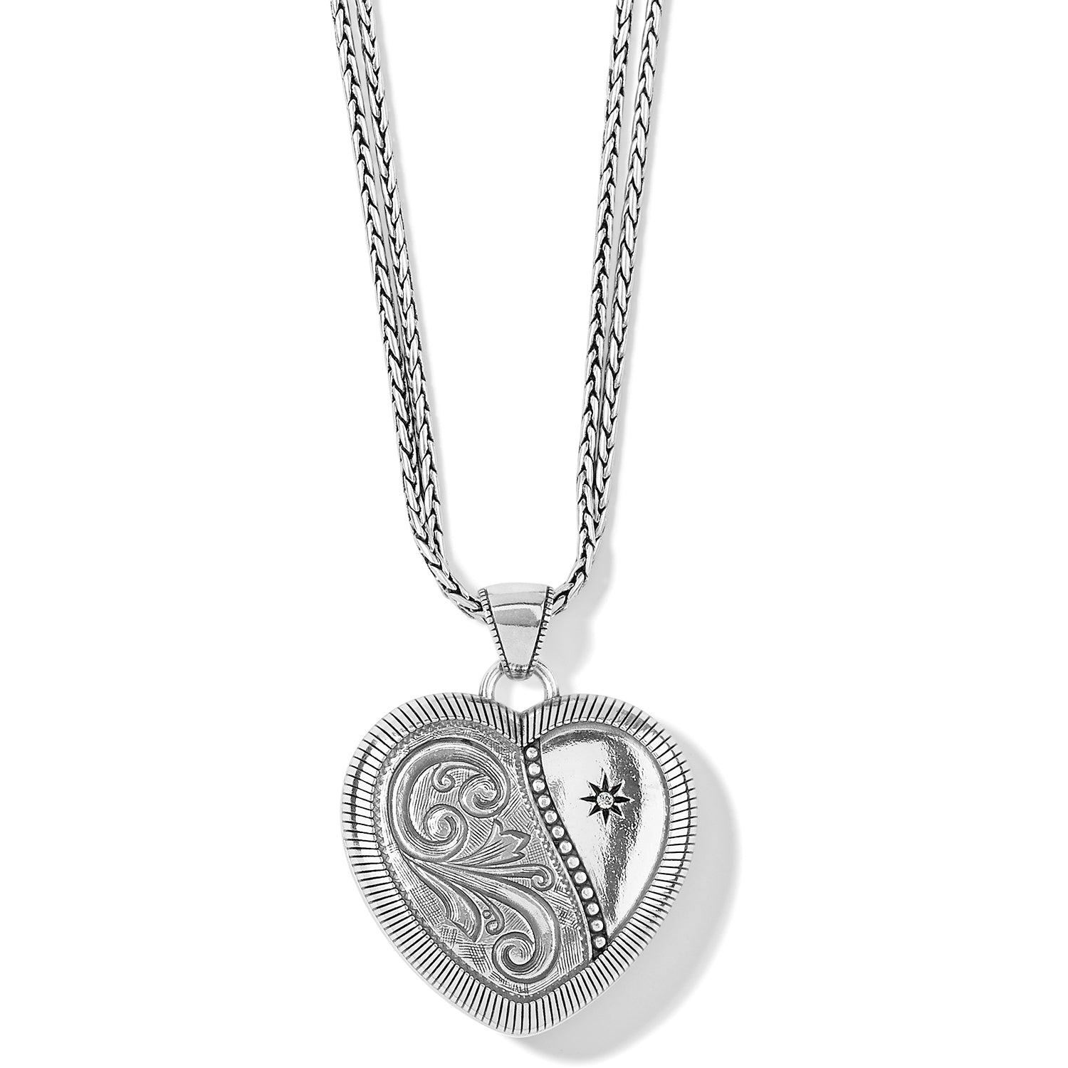 Brighton Essex Heart Convertible Locket Necklace