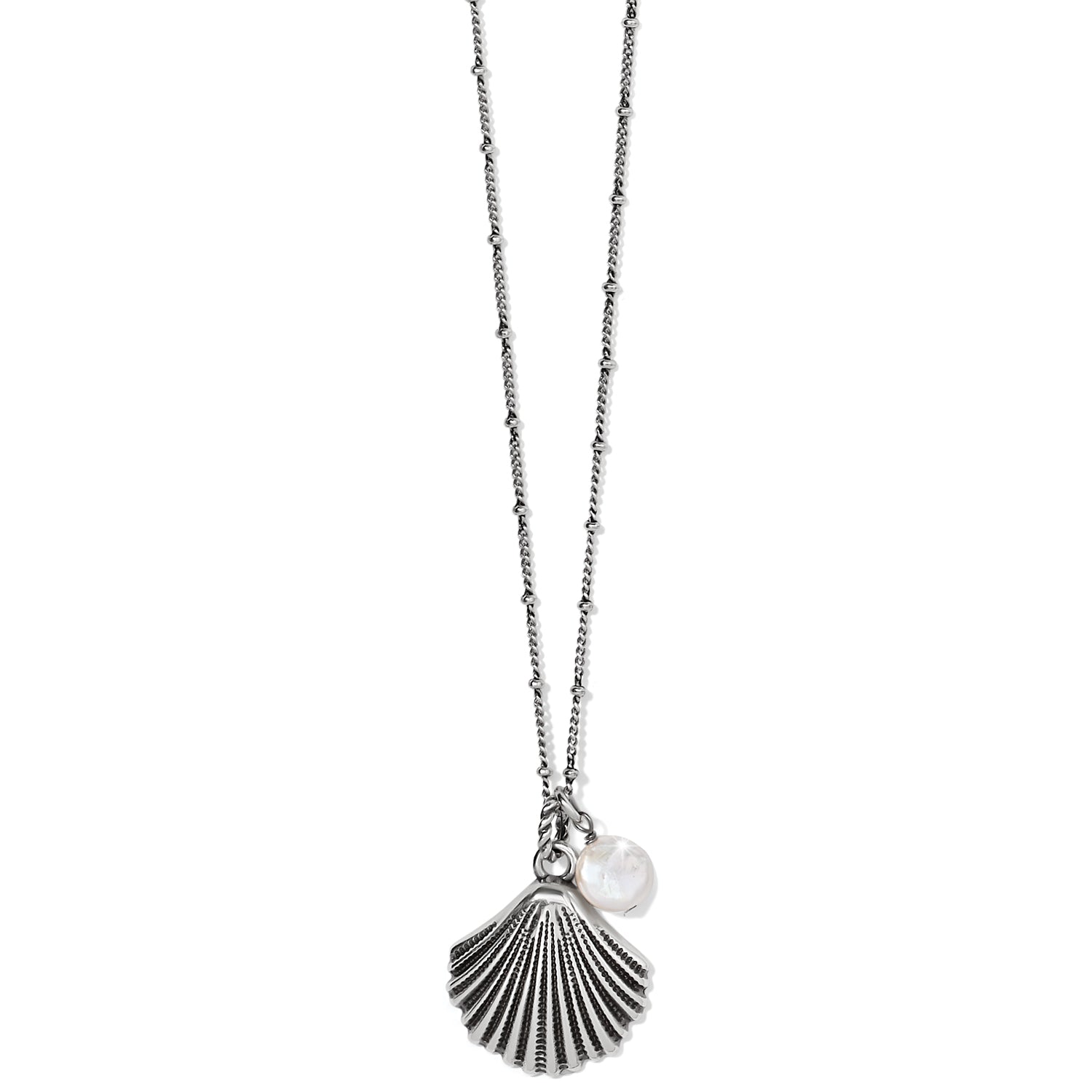 Brighton Silver Shells Pearl Necklace