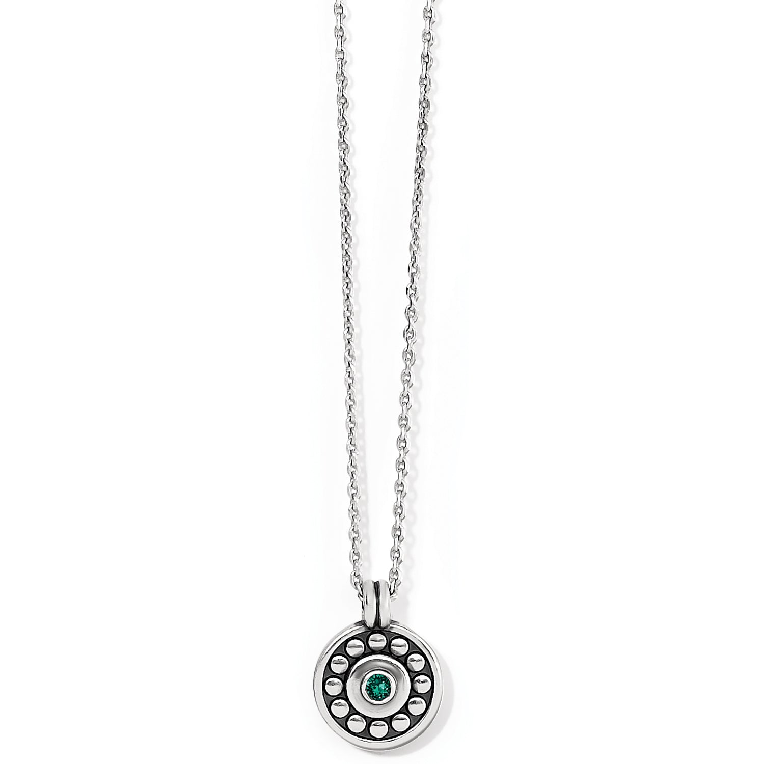 Brighton Pebble Dot Medali Petite Reversible Necklaces-Birthstone