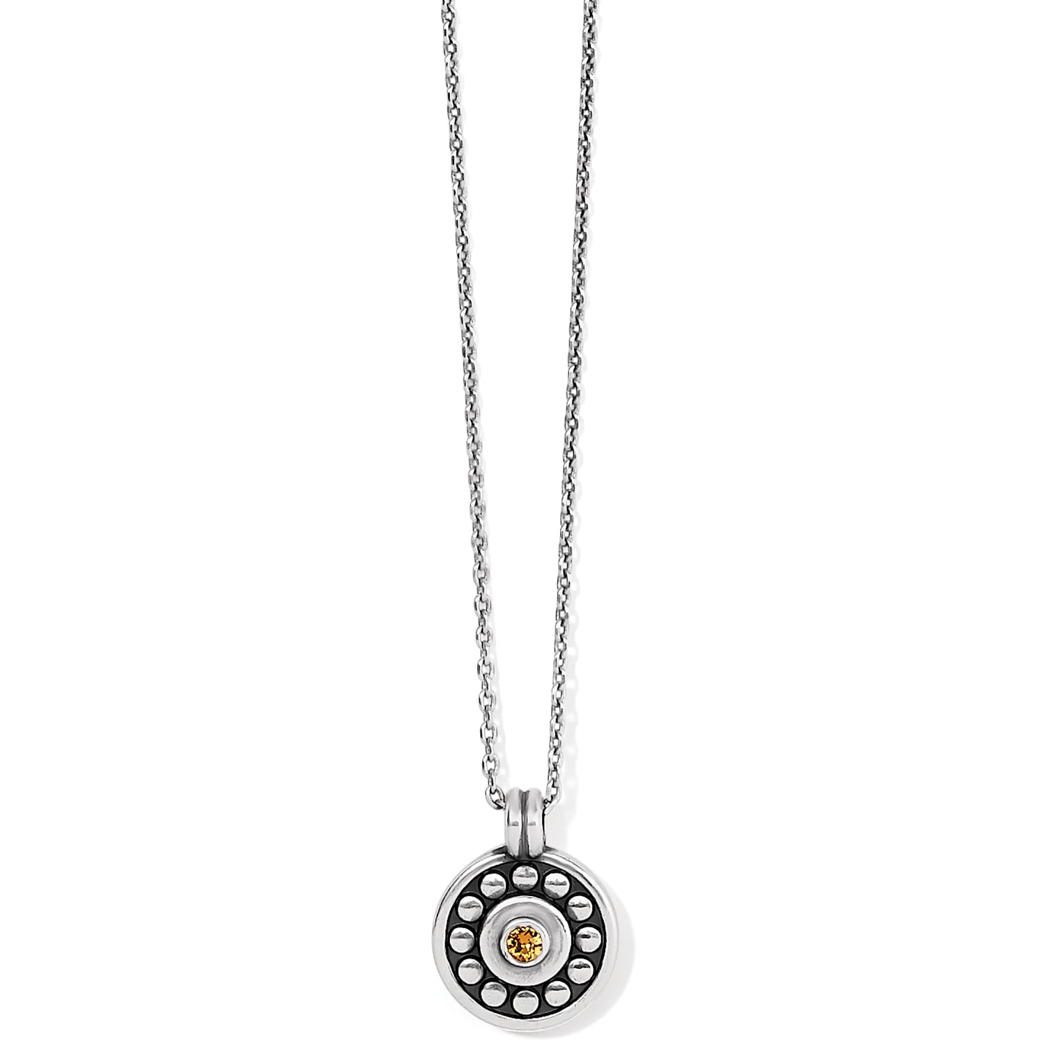 Brighton Pebble Dot Medali Petite Reversible Necklaces-Birthstone