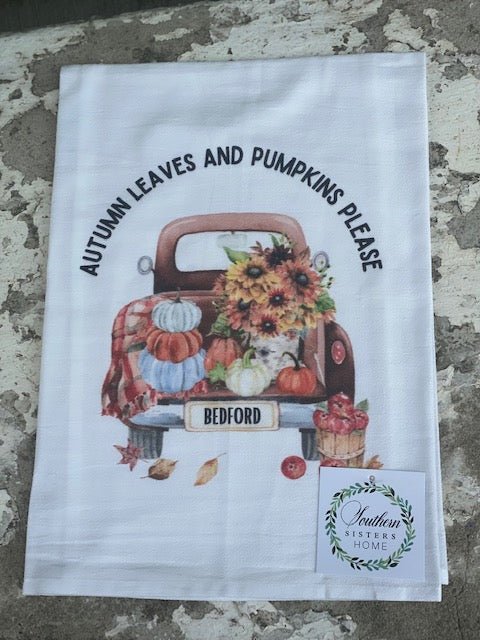 Seasonal Flour Sack Tea Towels - Bedford - Juli's Wearable Art