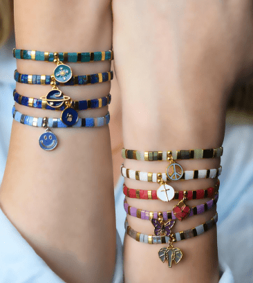 Skylar Paige So Charming Elephant Beaded Bracelet - Juli's Wearable Art