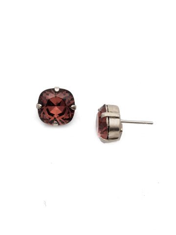 Sorrelli Halcyon Stud Birthstone Earrings - Antique Silver - Juli's Wearable Art