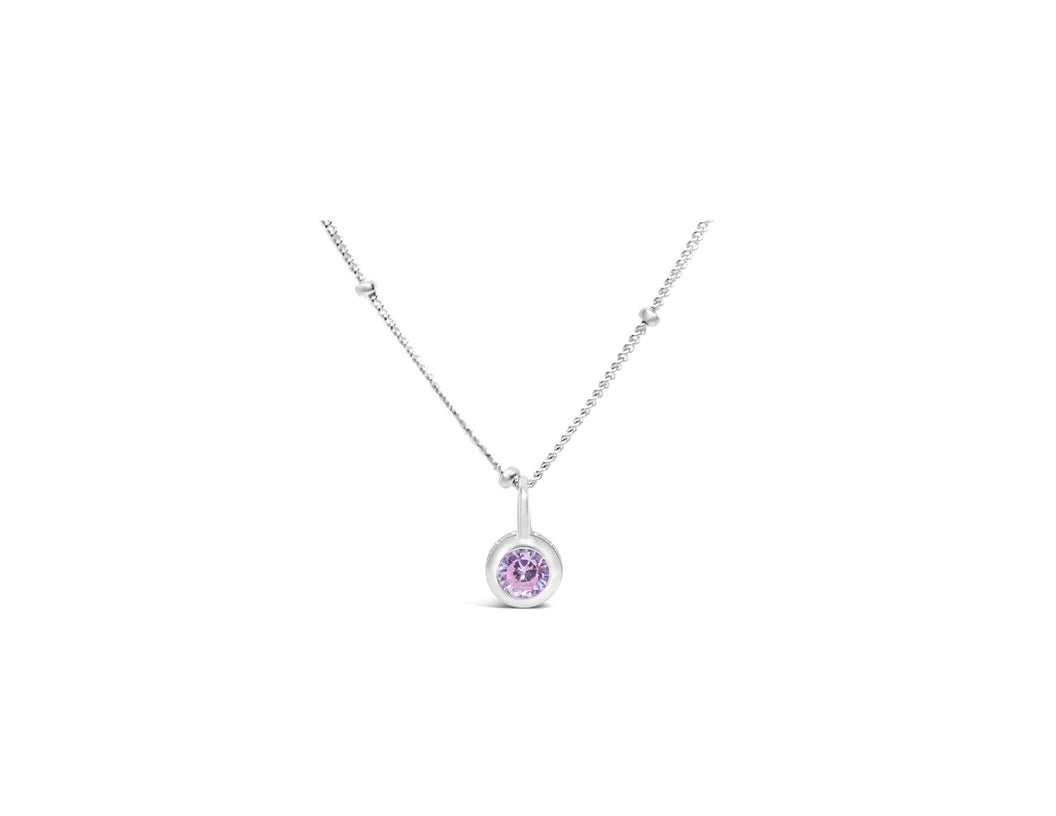 Stia Birthstone Necklaces in Silver - Juli's Wearable Art