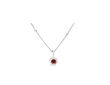 Stia Birthstone Necklaces in Silver