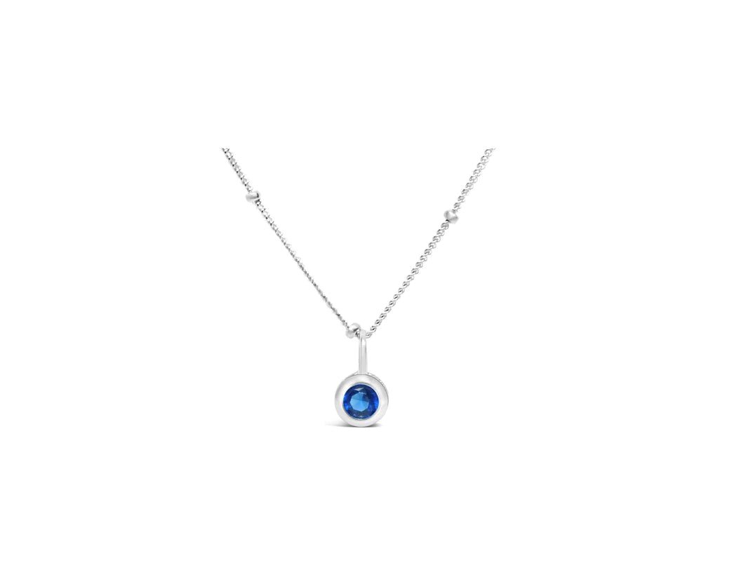 Stia Birthstone Necklaces in Silver - Juli's Wearable Art