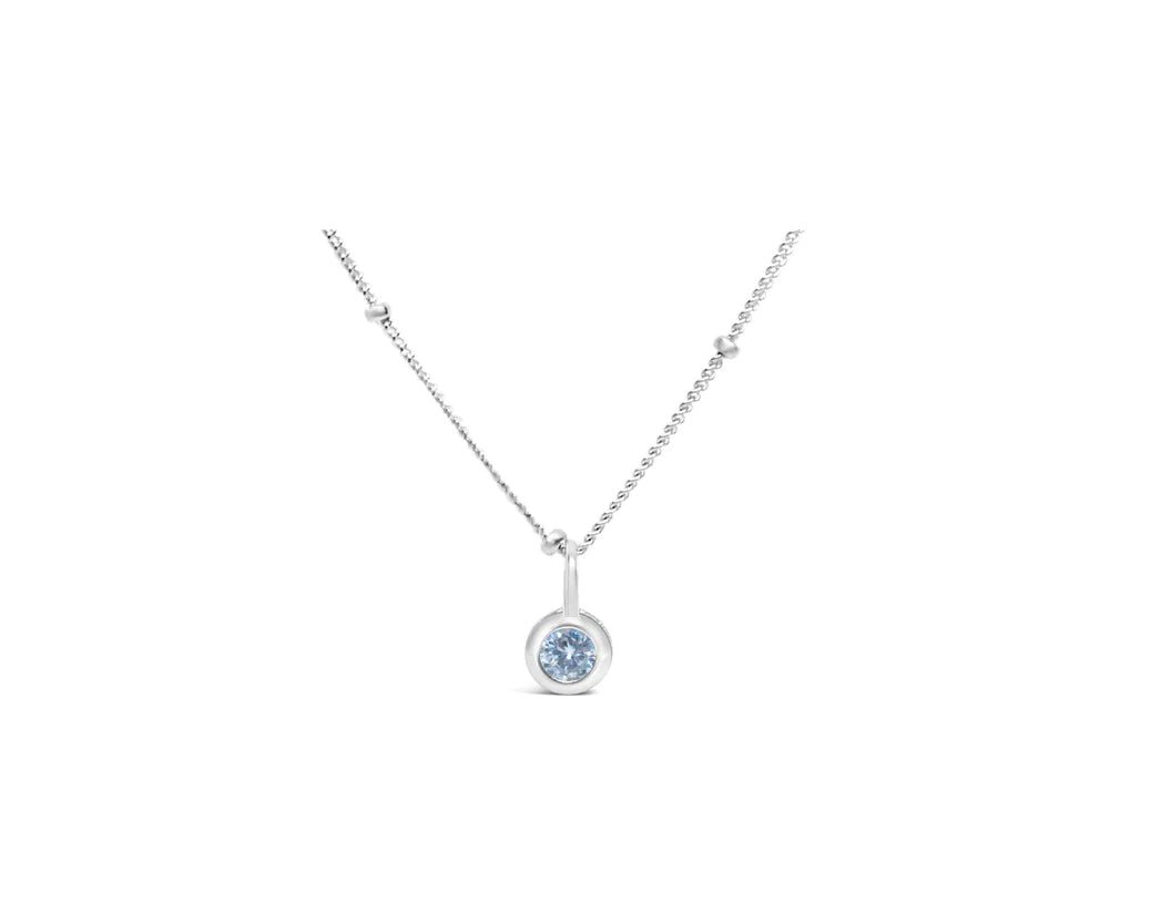 Stia Birthstone Necklaces in Silver - Juli's Wearable Art