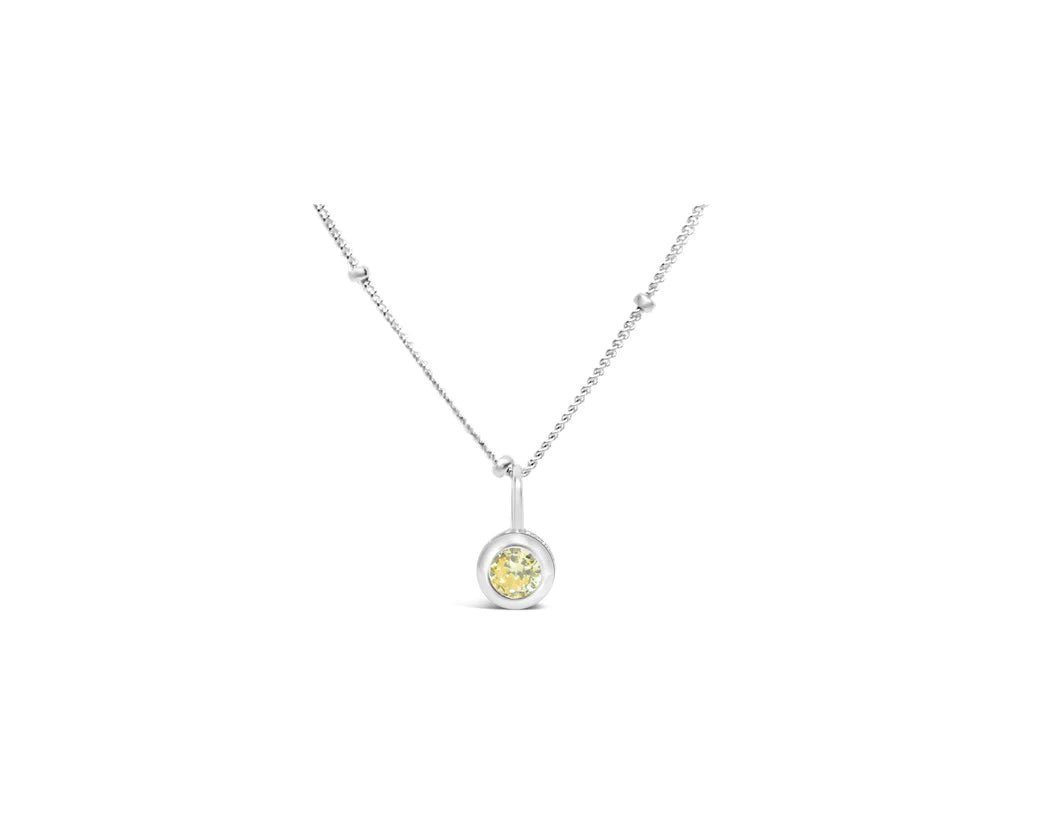 Stia Birthstone Necklaces in Silver - Juli's Wearable Art