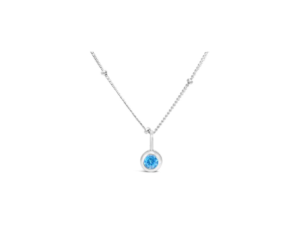 Stia Birthstone Necklaces in Silver - Juli's Wearable Art