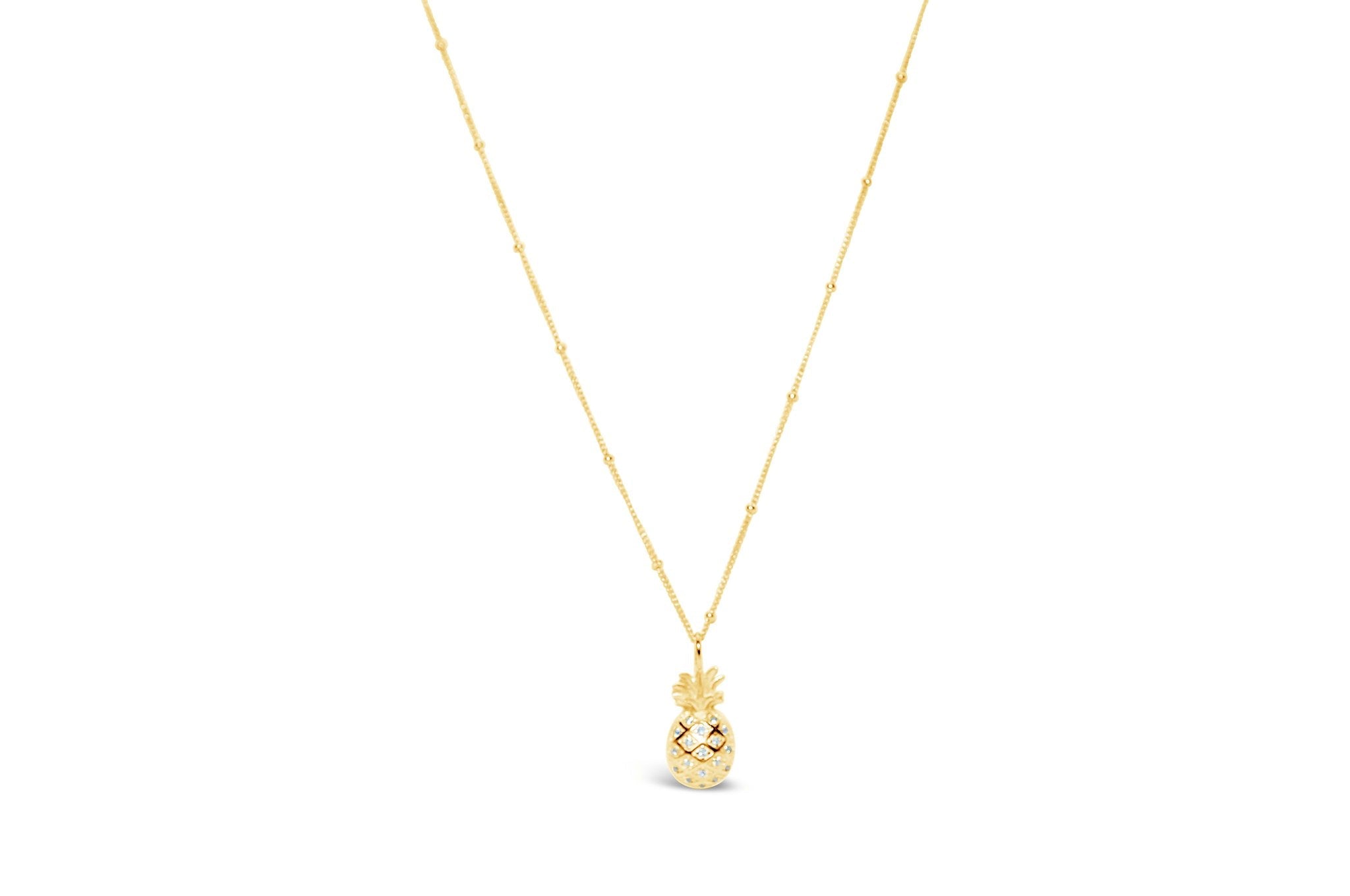 Stia by the Sea Pavé Pineapple Necklace - Juli's Wearable Art