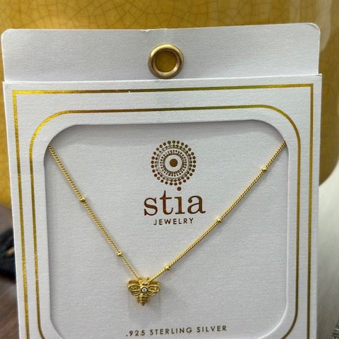 Stia Charm & Chain Bubbly Bumble Bee Necklaces - Juli's Wearable Art