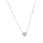 Stia Charm & Chain Necklace Pavé Heart - Juli's Wearable Art