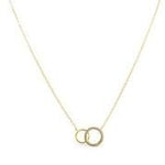 Stia Dainty Double Circle Necklaces - Juli's Wearable Art
