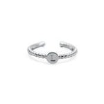 Stia Love Letters Droplet Initial Rings - Silver - Juli's Wearable Art