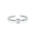 Stia Love Letters Droplet Initial Rings - Silver - Juli's Wearable Art