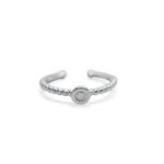 Stia Love Letters Droplet Initial Rings - Silver - Juli's Wearable Art