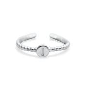 Stia Love Letters Droplet Initial Rings - Silver - Juli's Wearable Art