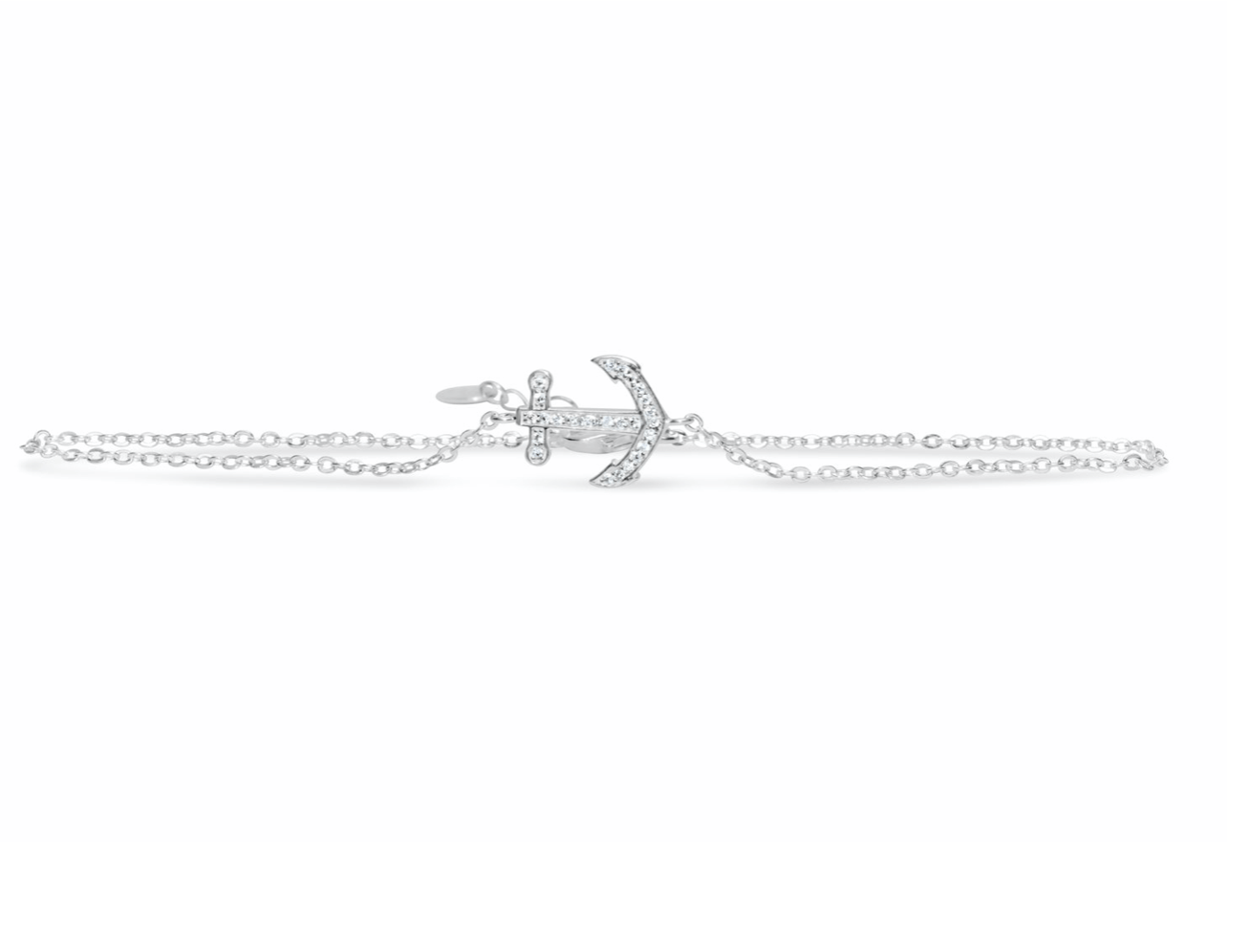 Stia Luxe Leg Anklet Pavé Anchor
