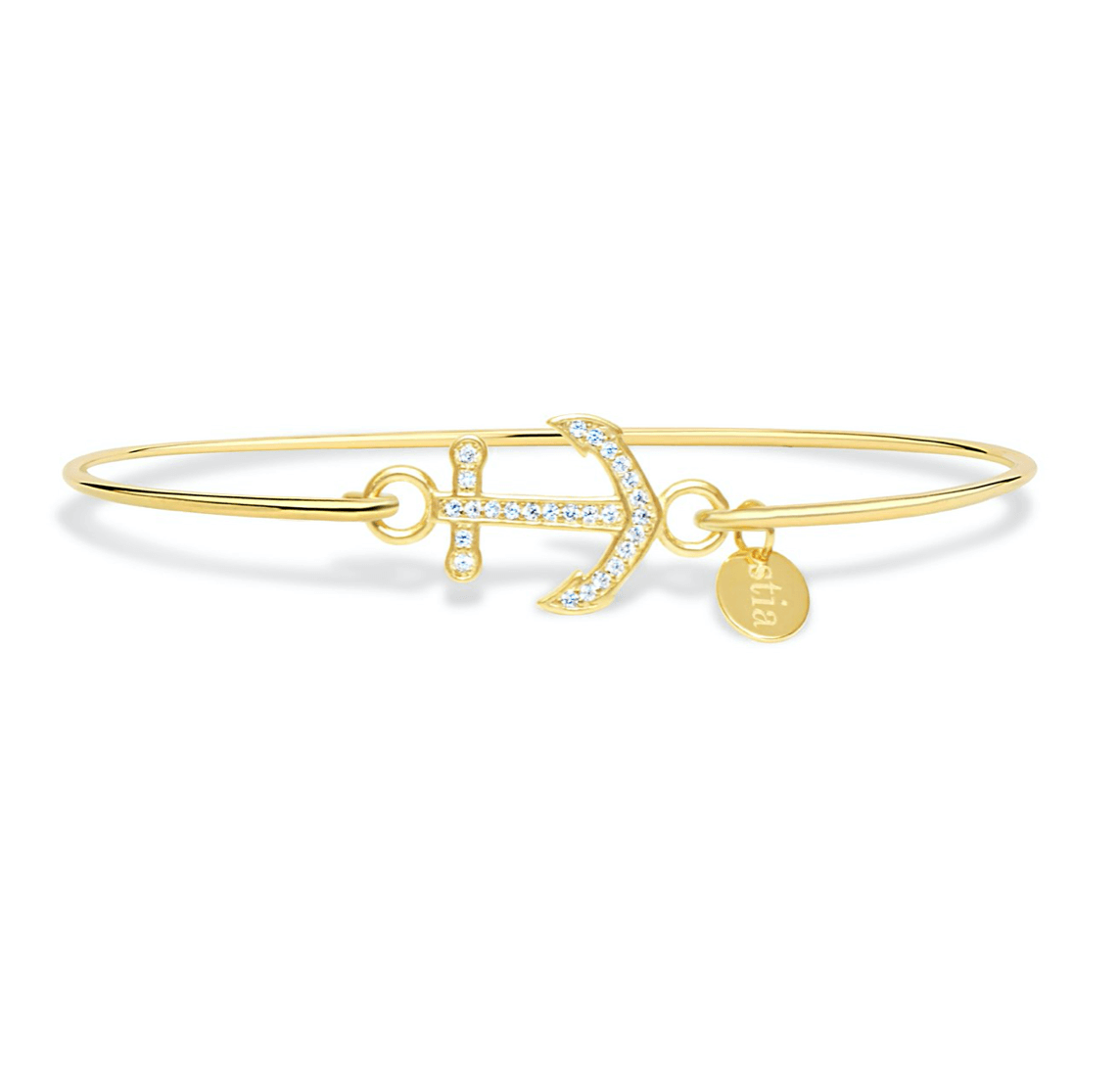 Stia Pavé Icon Bracelet Anchor - Juli's Wearable Art