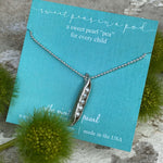 The Vintage Pearl Hand - Sculpted Mini Sweet Peas in a Pod Necklace by The Vintage Pearl - Juli's Wearable Art