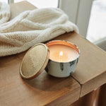 Thymes Frasier Fir Candle Tin with Gold Lid - Juli's Wearable Art