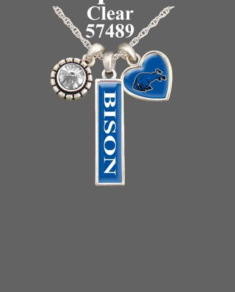 Bedford Bison 3 Charm Necklace