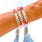 Valentine Word Heishi Bracelets - Juli's Wearable Art