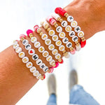 Valentine Word Heishi Bracelets - Juli's Wearable Art