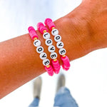 Valentine Word Heishi Bracelets - Juli's Wearable Art