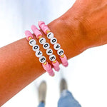 Valentine Word Heishi Bracelets - Juli's Wearable Art