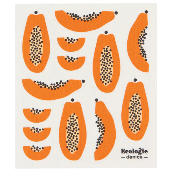 Papaya Swedish Sponge Cloth