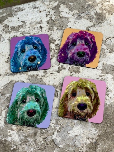 Watson Pop Art Coasters - Juli's Wearable Art