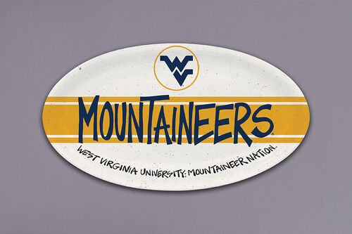 West Virginia Melamine Oval Tray - Juli's Wearable Art